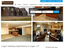 Tablet Screenshot of logangatewayapts.com